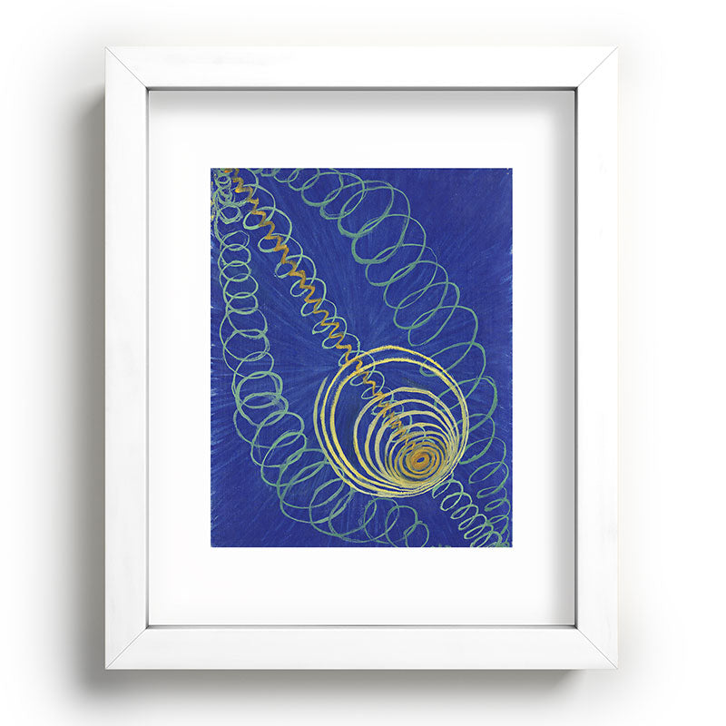 "Primordial Chaos" by Hilma af Klint (1906-1907) Framed Art Print