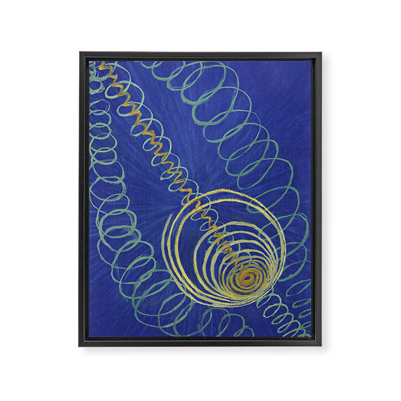 "Primordial Chaos" by Hilma af Klint (1906-1907) Framed Canvas Print