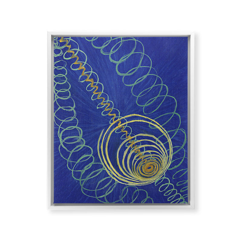 "Primordial Chaos" by Hilma af Klint (1906-1907) Framed Canvas Print
