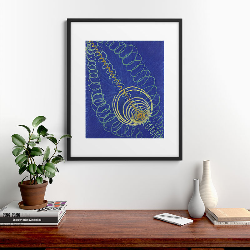 "Primordial Chaos" by Hilma af Klint (1906-1907) Framed Art Print