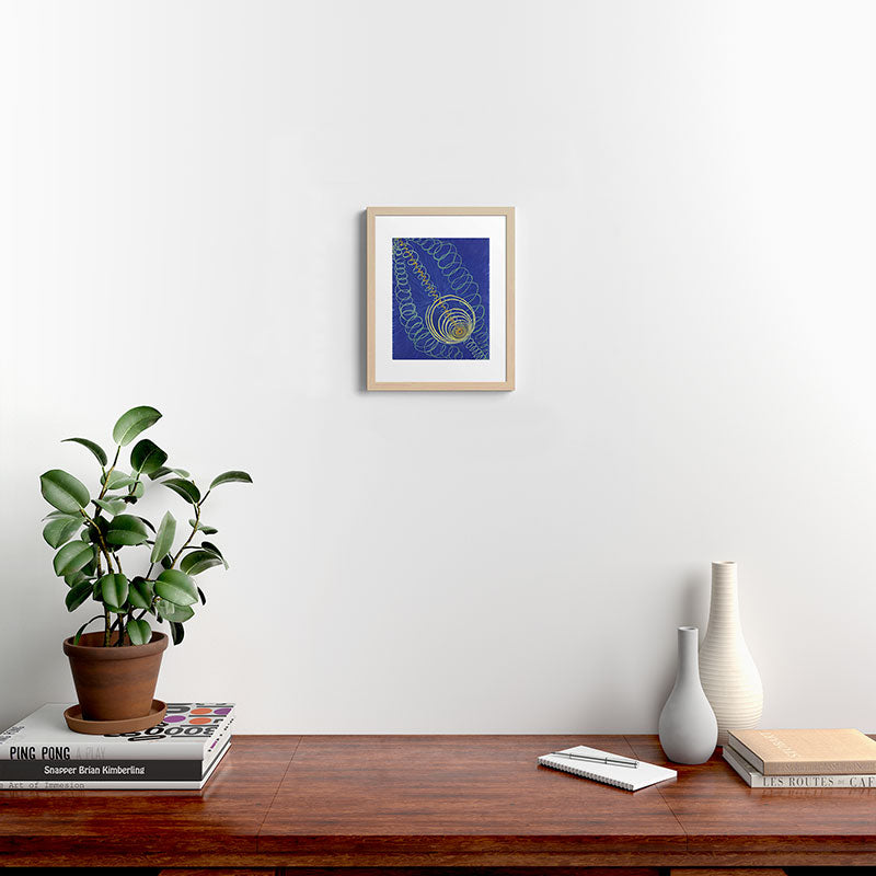 "Primordial Chaos" by Hilma af Klint (1906-1907) Framed Art Print