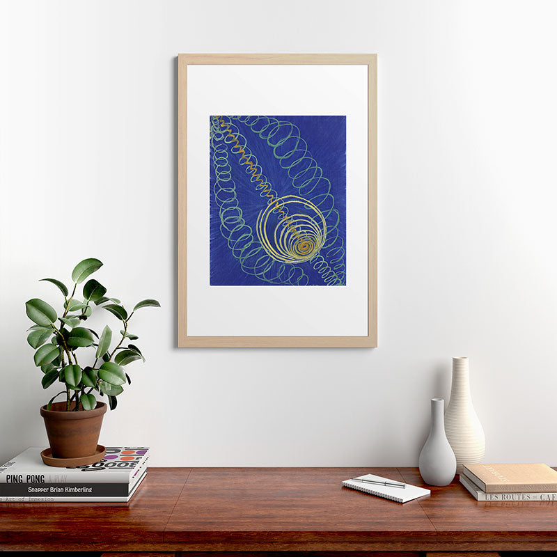 "Primordial Chaos" by Hilma af Klint (1906-1907) Framed Art Print
