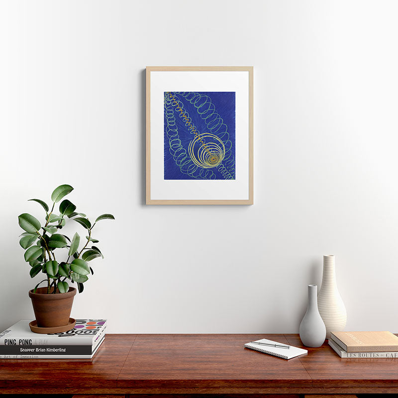 "Primordial Chaos" by Hilma af Klint (1906-1907) Framed Art Print