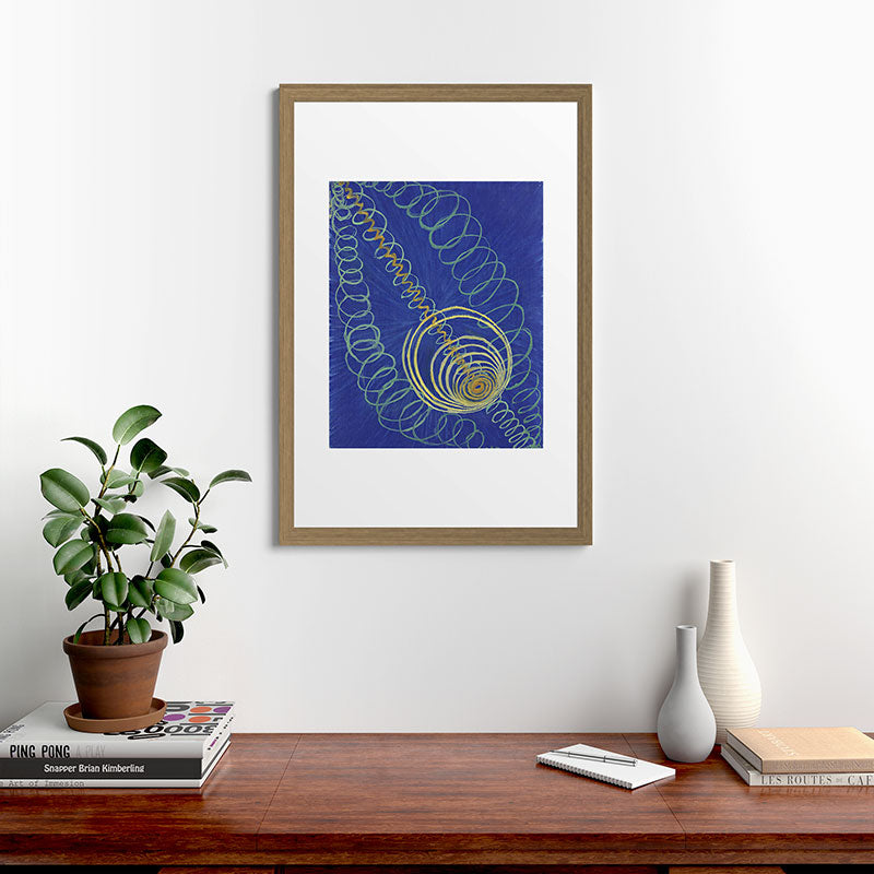 "Primordial Chaos" by Hilma af Klint (1906-1907) Framed Art Print