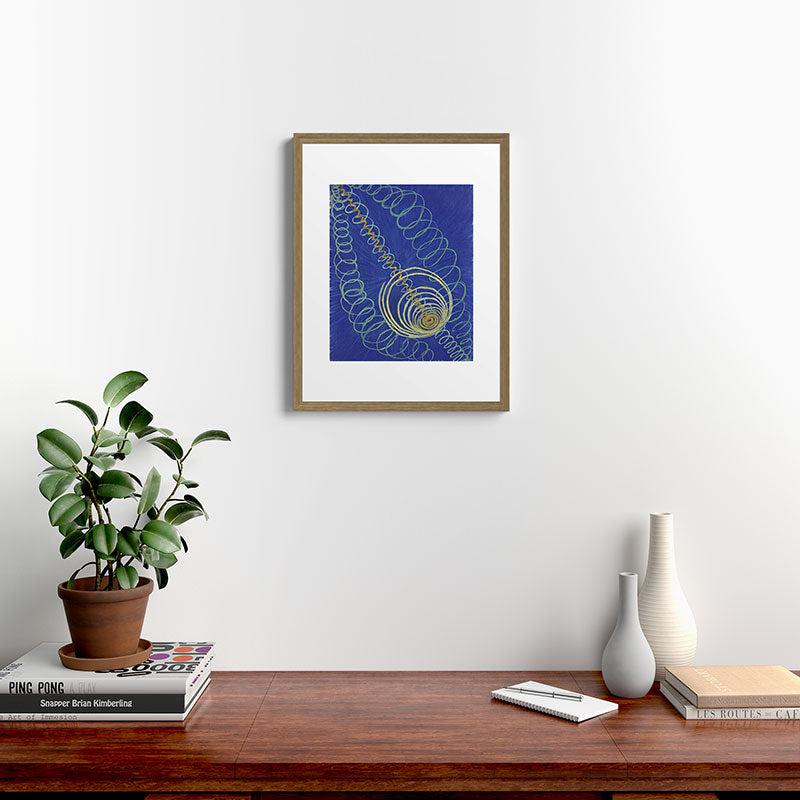 "Primordial Chaos" by Hilma af Klint (1906-1907) Framed Art Print