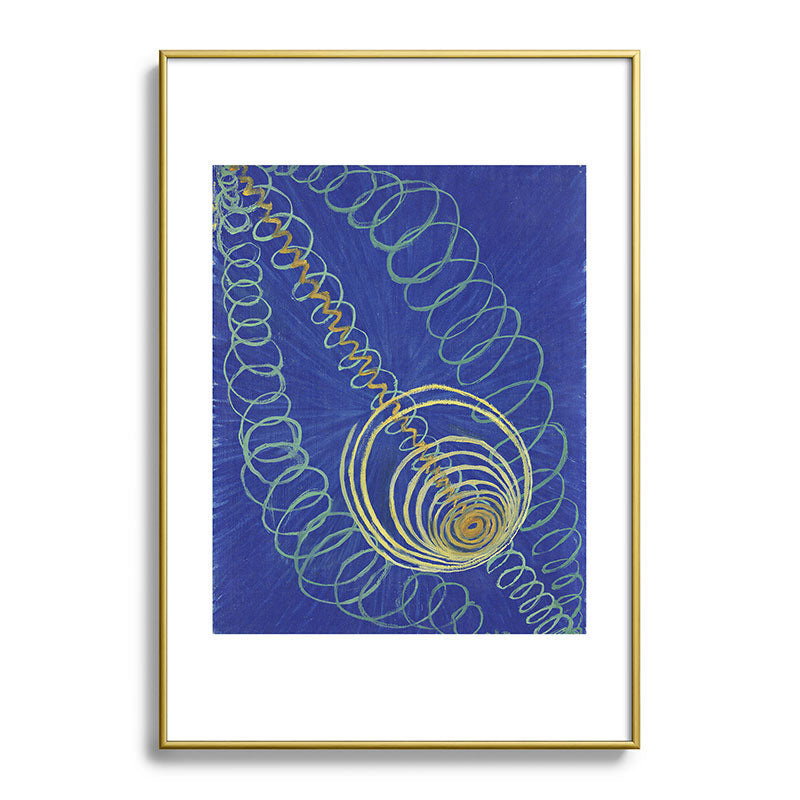 "Primordial Chaos" by Hilma af Klint (1906-1907) Framed Art Print