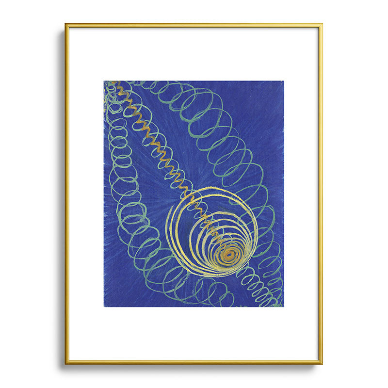 "Primordial Chaos" by Hilma af Klint (1906-1907) Framed Art Print