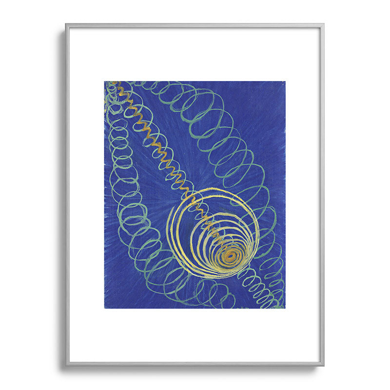 "Primordial Chaos" by Hilma af Klint (1906-1907) Framed Art Print