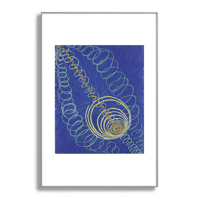 "Primordial Chaos" by Hilma af Klint (1906-1907) Framed Art Print