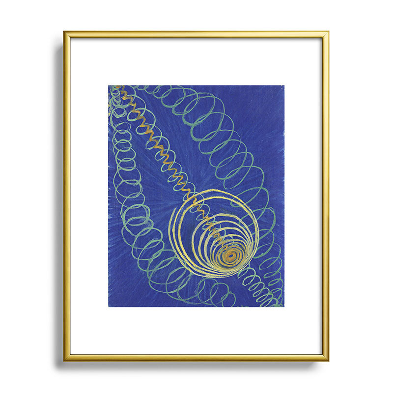"Primordial Chaos" by Hilma af Klint (1906-1907) Framed Art Print