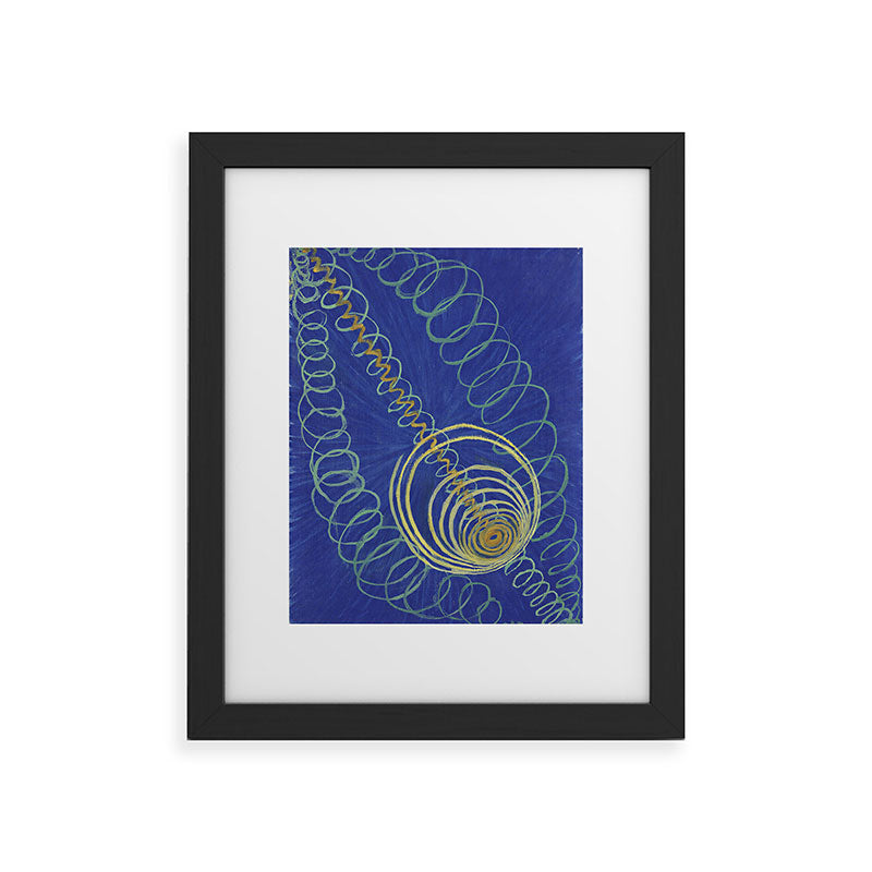 "Primordial Chaos" by Hilma af Klint (1906-1907) Framed Art Print