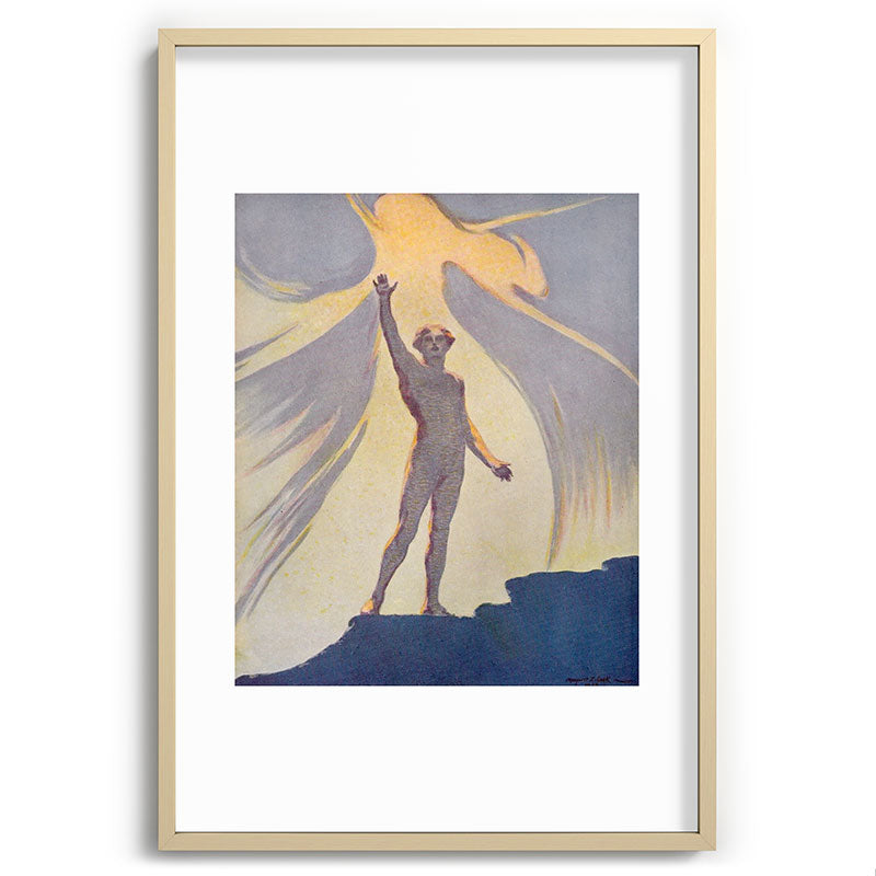 "Salut au monde!" (Margaret C. Cook, Leaves of Grass, 1913) Framed Art Print