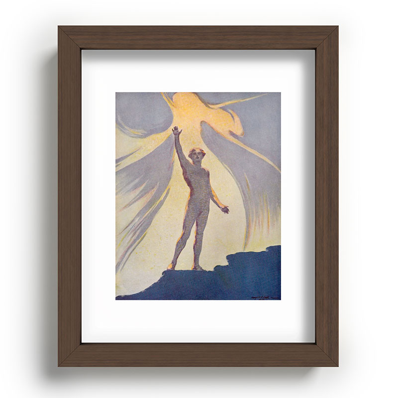 "Salut au monde!" (Margaret C. Cook, Leaves of Grass, 1913) Framed Art Print