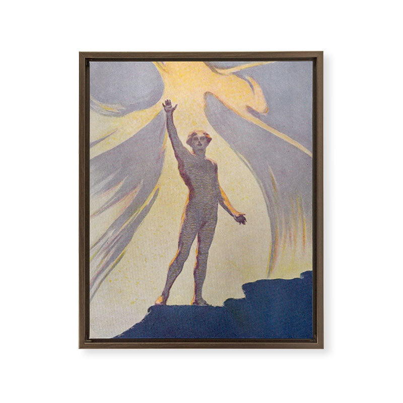 "Salut au monde!" (Margaret C. Cook, Leaves of Grass, 1913) Framed Canvas Print