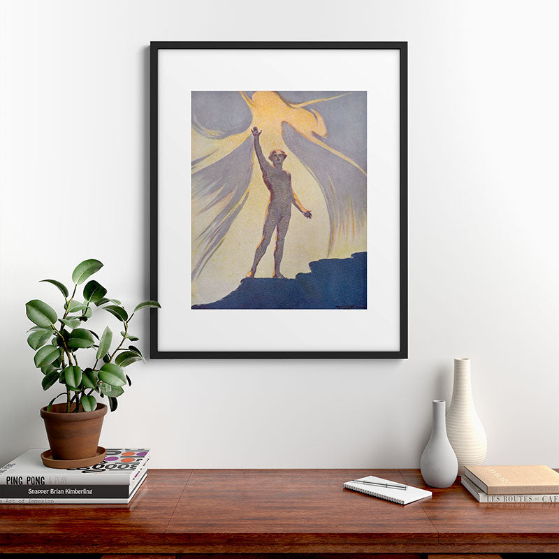 "Salut au monde!" (Margaret C. Cook, Leaves of Grass, 1913) Framed Art Print