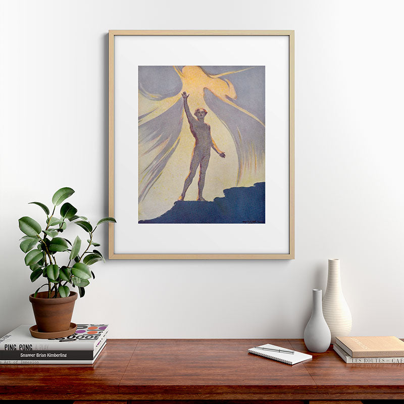 "Salut au monde!" (Margaret C. Cook, Leaves of Grass, 1913) Framed Art Print