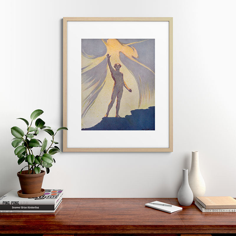 "Salut au monde!" (Margaret C. Cook, Leaves of Grass, 1913) Framed Art Print