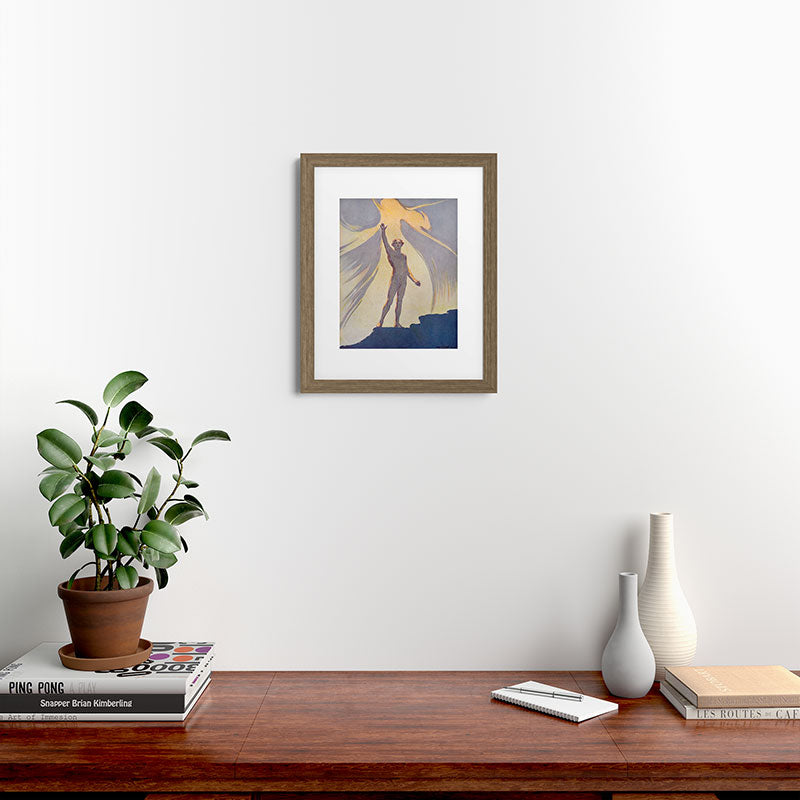 "Salut au monde!" (Margaret C. Cook, Leaves of Grass, 1913) Framed Art Print