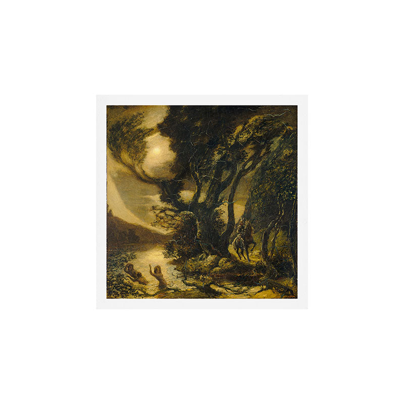 "Siegfried and the Rhine Maidens" by Albert Pinkham Ryder (1888/1891) Art Print