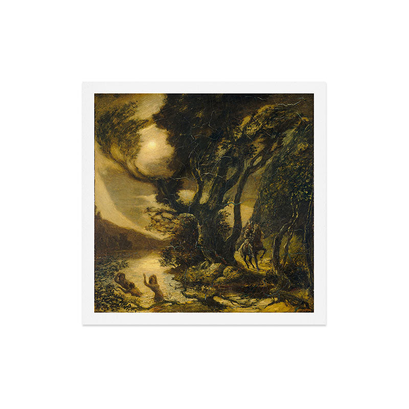 "Siegfried and the Rhine Maidens" by Albert Pinkham Ryder (1888/1891) Art Print