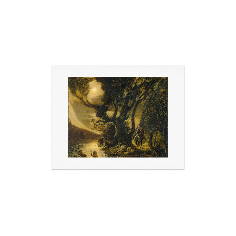 "Siegfried and the Rhine Maidens" by Albert Pinkham Ryder (1888/1891) Art Print