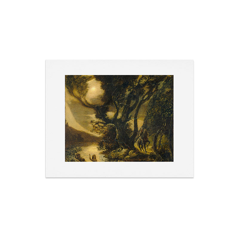 "Siegfried and the Rhine Maidens" by Albert Pinkham Ryder (1888/1891) Art Print