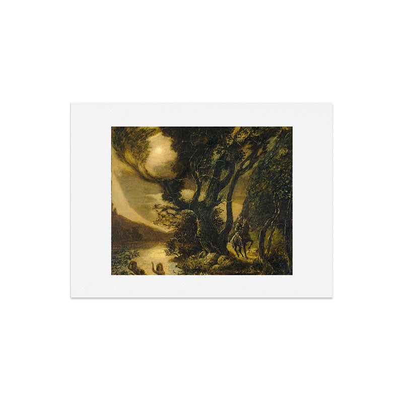 "Siegfried and the Rhine Maidens" by Albert Pinkham Ryder (1888/1891) Art Print