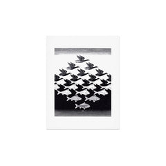 "Sky and Water I" by M.C. Escher Art Print