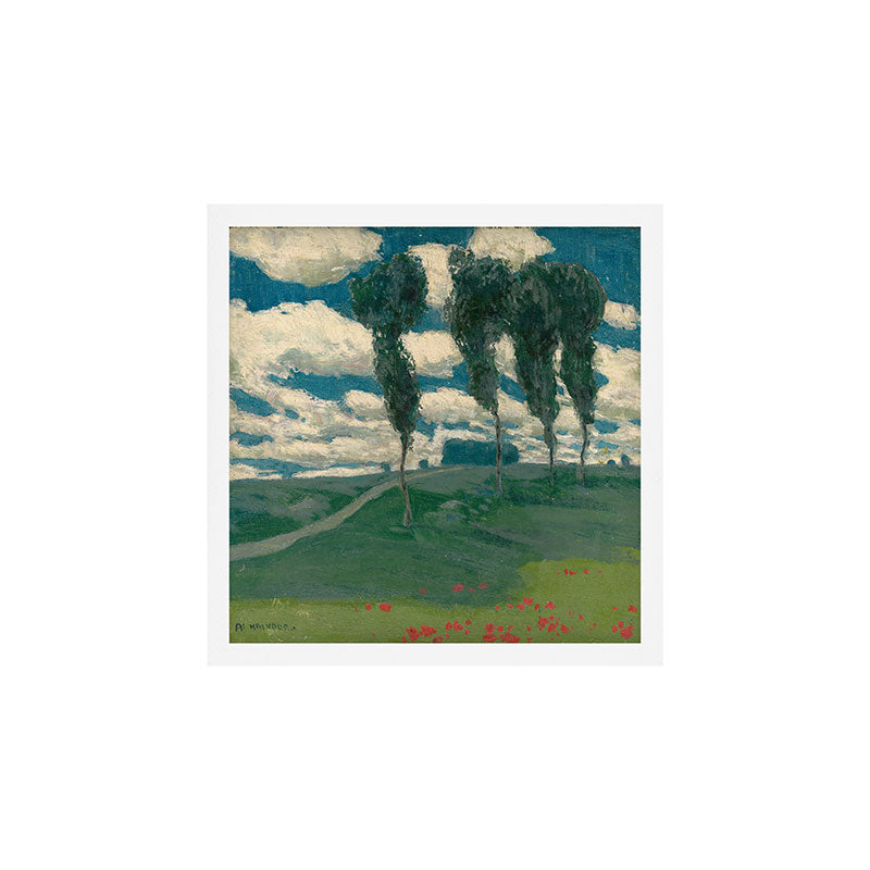 "Spring Landscape with Poplar Trees" by Alois Kalvoda, circa 1914-1920 Art Print