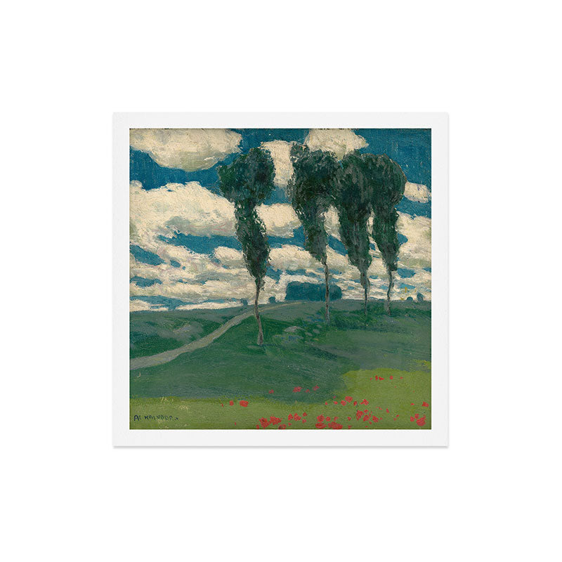"Spring Landscape with Poplar Trees" by Alois Kalvoda, circa 1914-1920 Art Print