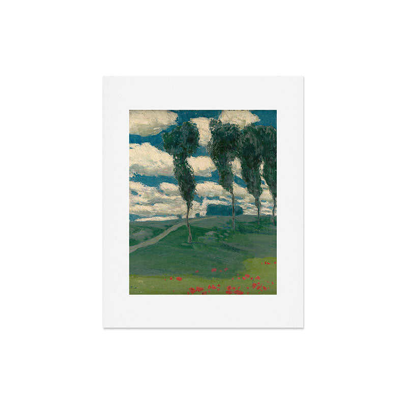 "Spring Landscape with Poplar Trees" by Alois Kalvoda, circa 1914-1920 Art Print