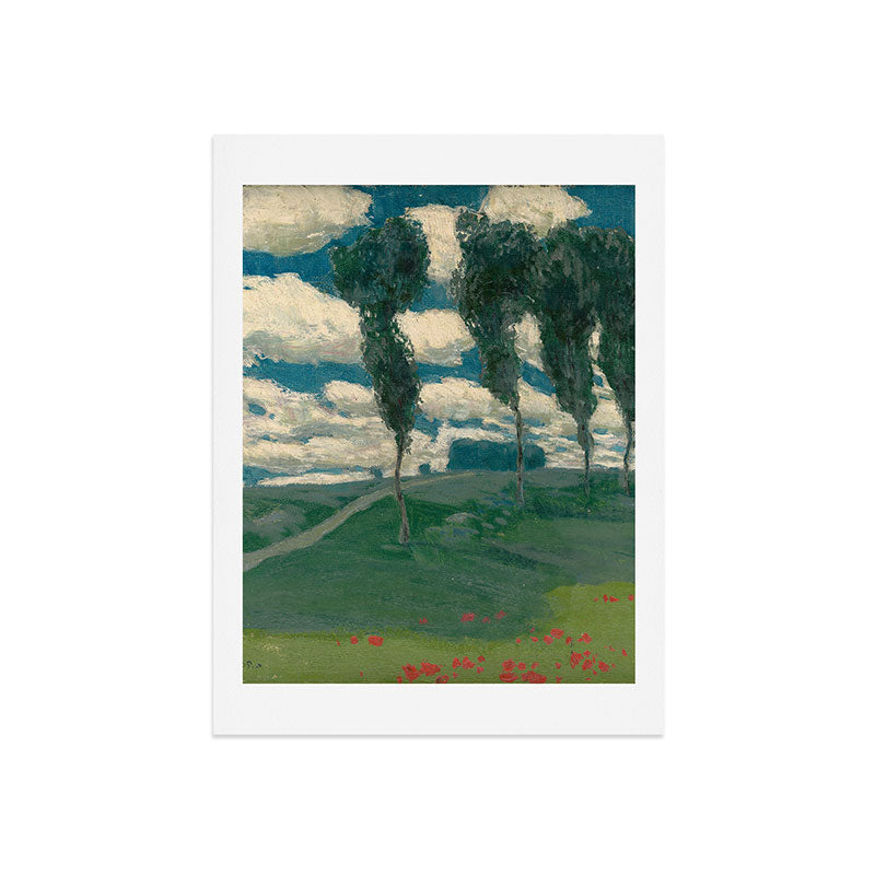 "Spring Landscape with Poplar Trees" by Alois Kalvoda, circa 1914-1920 Art Print