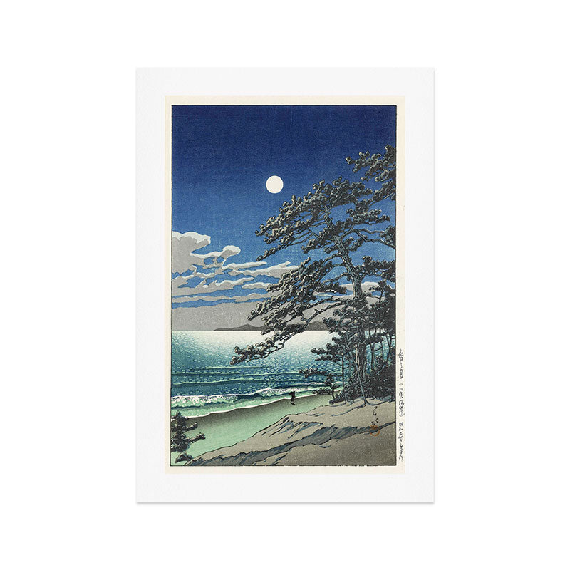 "Spring Moon at Ninomiya Beach" by Hasui Kawase, 1931 Art Print