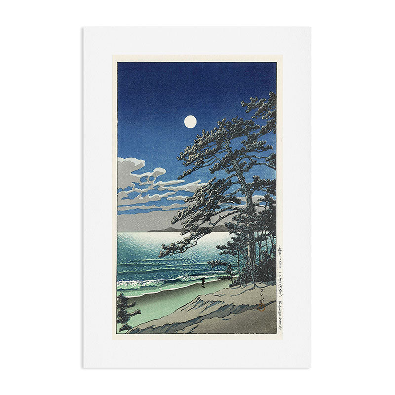 "Spring Moon at Ninomiya Beach" by Hasui Kawase, 1931 Art Print