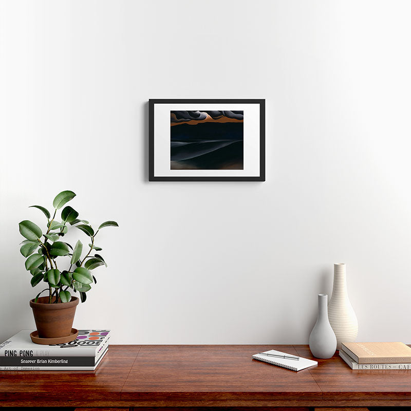 "Storm Cloud, Lake George" by Georgia O'Keeffe (1923) Framed Art Print