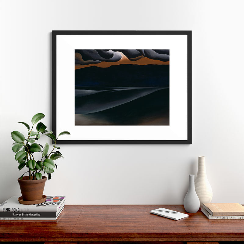 "Storm Cloud, Lake George" by Georgia O'Keeffe (1923) Framed Art Print