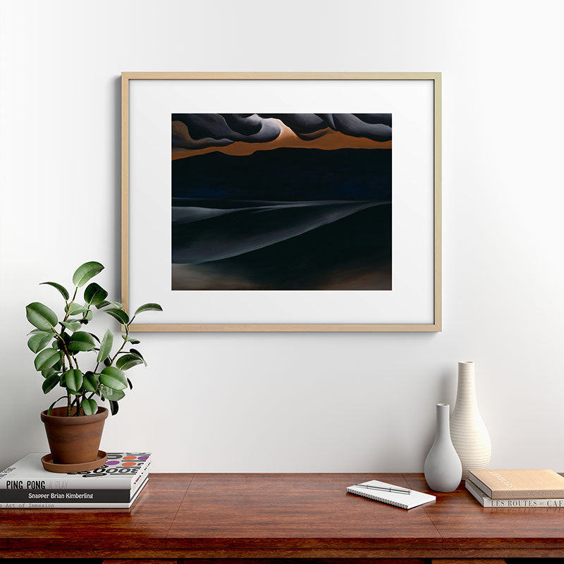 "Storm Cloud, Lake George" by Georgia O'Keeffe (1923) Framed Art Print