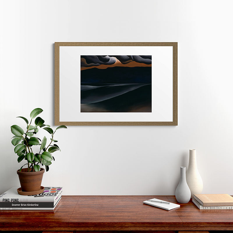 "Storm Cloud, Lake George" by Georgia O'Keeffe (1923) Framed Art Print