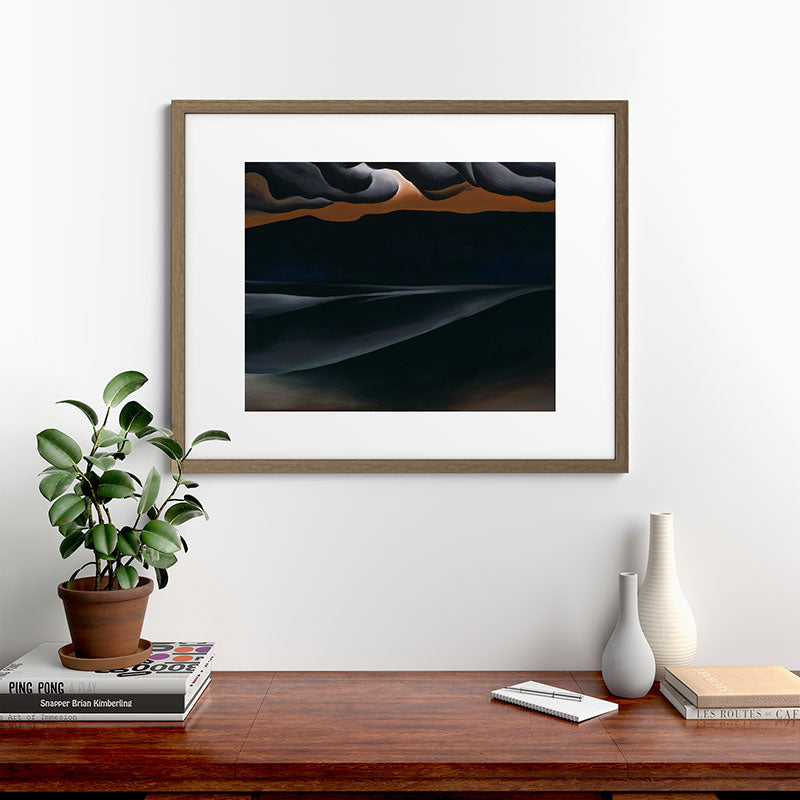 "Storm Cloud, Lake George" by Georgia O'Keeffe (1923) Framed Art Print