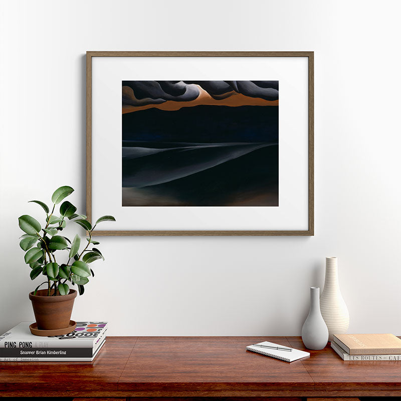 "Storm Cloud, Lake George" by Georgia O'Keeffe (1923) Framed Art Print