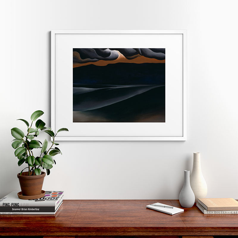 "Storm Cloud, Lake George" by Georgia O'Keeffe (1923) Framed Art Print