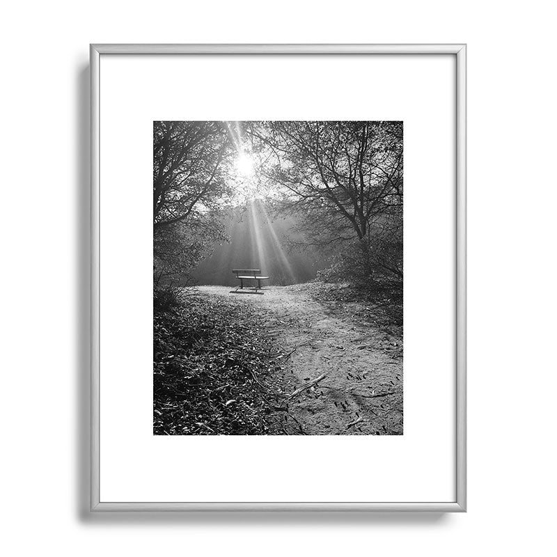 "Sunlit Solitude" by Maria Popova Framed Art Print