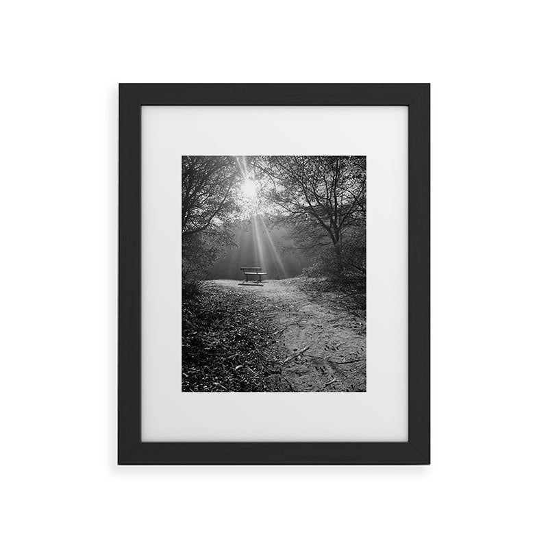 "Sunlit Solitude" by Maria Popova Framed Art Print