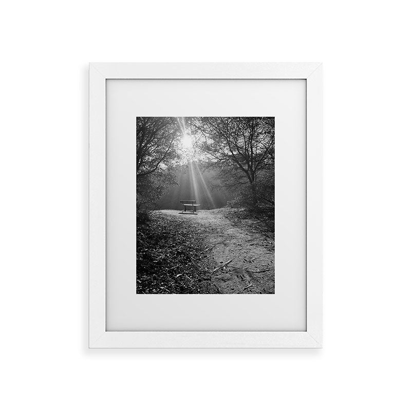 "Sunlit Solitude" by Maria Popova Framed Art Print