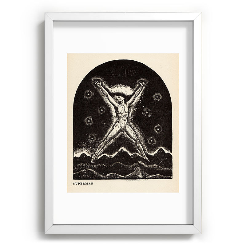 "Superman" by Rockwell Kent (1919) Framed Art Print