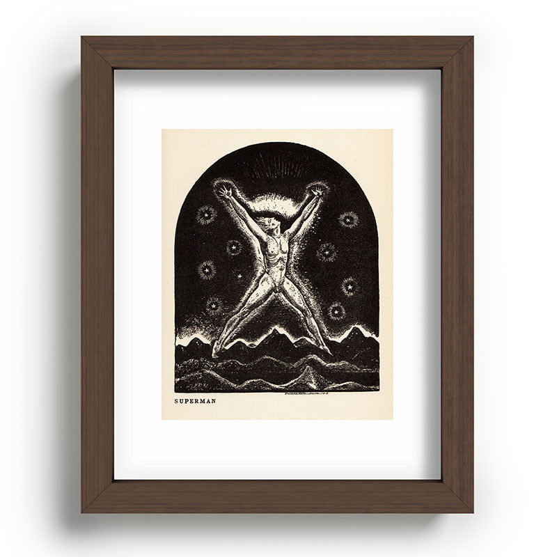 "Superman" by Rockwell Kent (1919) Framed Art Print