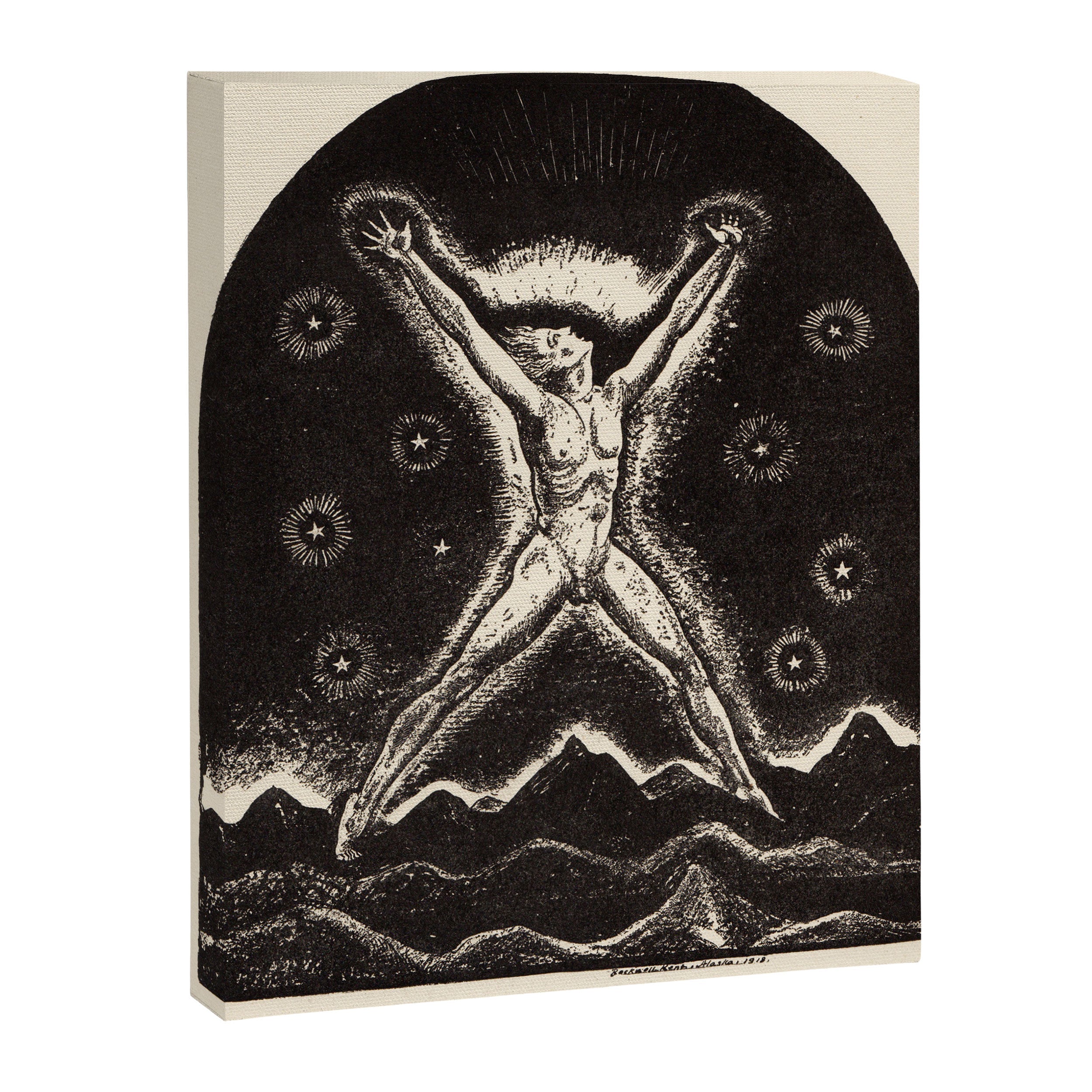 "Superman" by Rockwell Kent (1919) Canvas Print