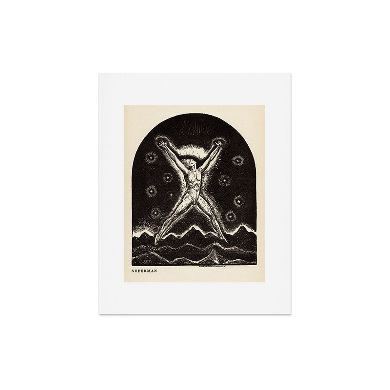 "Superman" by Rockwell Kent (1919) Art Print