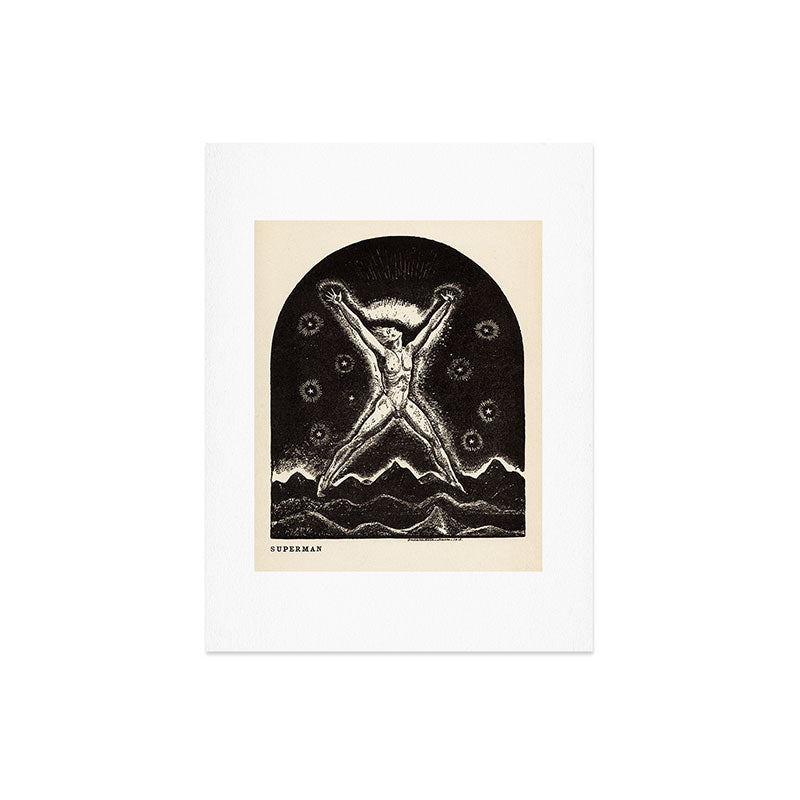 "Superman" by Rockwell Kent (1919) Art Print