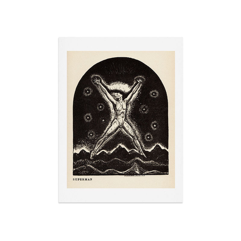 "Superman" by Rockwell Kent (1919) Art Print